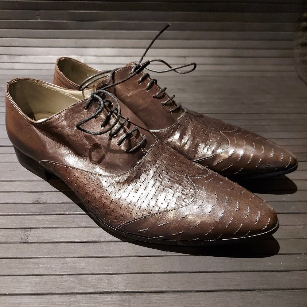 Barracuda Italian Men's Shoe. Size 41. Elegant, buttery soft calfskin leather.